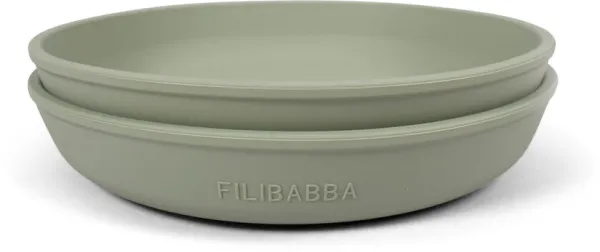 Silikonetallerken - grønn