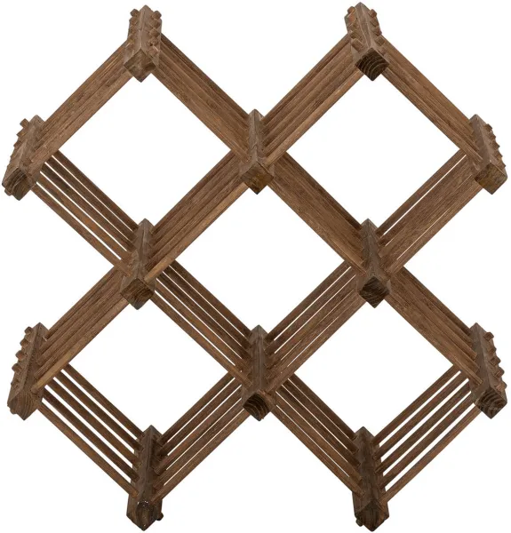 BLOOMINGVILLE Lucas vinreol med 5 rom - naturlig bambus